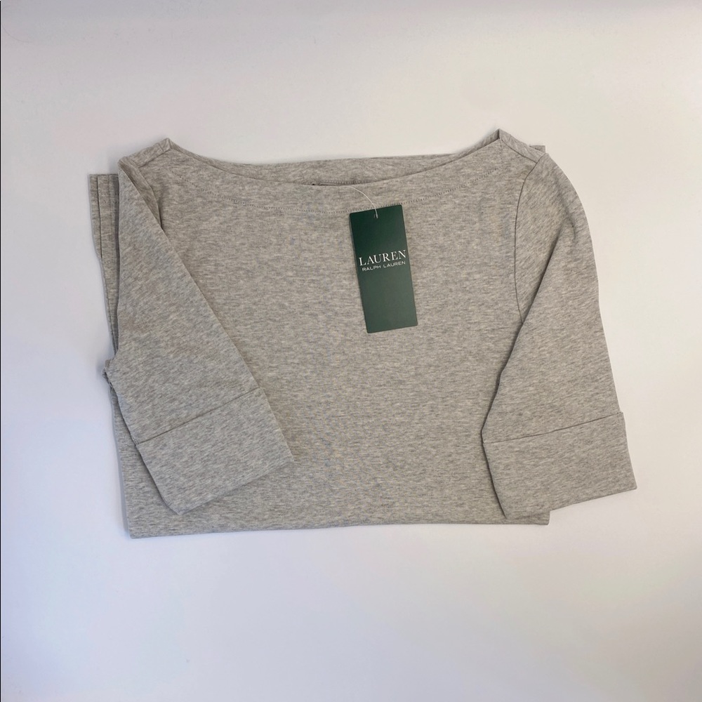 NWT Lauren Ralph Lauren Stretch Boat Tee